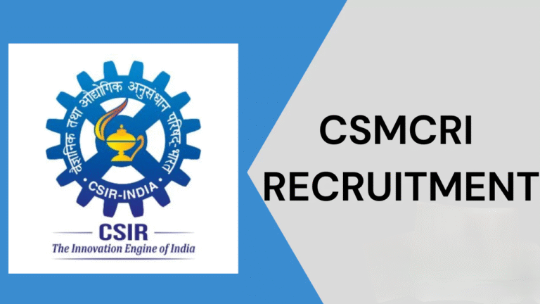 CSIR CSMCRI Recruitment 2025
